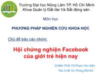 Đề tài Hội chứng nghiện Facebook của giới trẻ hiện nay