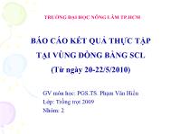 Báo cáo kết quả thực tập tại vùng đồng bằng sông Cửu Long