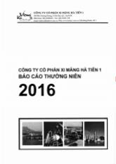 Báo cáo thường niên năm 2016 Công ty cổ phần xi măng Hà Tiên 1