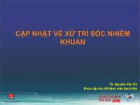 Cập nhật về xử trí sốc nhiễm khuẩn