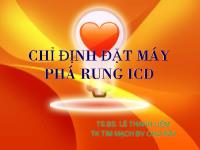 Chỉ định đặt máy phá rung ICD