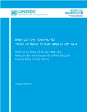 Đánh giá tình hình phụ nữ trong hệ thống tư pháp hình sự Việt Nam