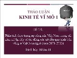 Đề tài Phân tích thực trạng nợ công của Việt Nam trong vài năm trở lại đây và tác động của nó đến quá trình bền vững ở Việt Nam (giai đoạn 2008-2013)