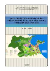 Điều chỉnh quy hoạch chung thành phố Đà Nẵng đến năm 2030 và tầm nhìn đến năm 2050