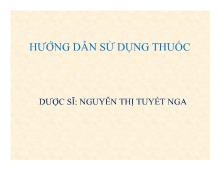 Hướng dẫn sử dụng thuốc