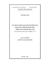 Luận án Cấu trúc không gian đô thị thích ứng trong quá trình chuyển hóa không gian đô thị Việt Nam (lấy Hà Nội làm ví dụ nghiên cứu)