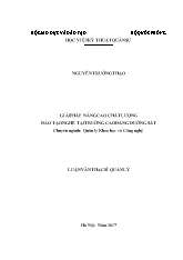 Luận văn Giải pháp nâng cao chất lượng đào tạo nghề tại trường Cao đẳng Đường sắt