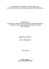 Nghiên cứu quy hoạch tổng thể an toàn giao thông đường bộ tại nước cộng hòa xã hội chủ nghĩa Việt Nam đến năm 2020