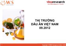 Thị trường dầu ăn Việt Nam 09.2012