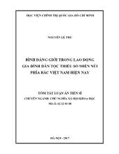 [Tóm tắt] Luận án Bình đẳng giới trong lao động gia đình dân tộc thiểu số miền núi phía bắc Việt Nam hiện nay