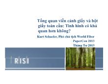 Tổng quan viễn cảnh giấy và bột giấy toàn cầu: Tình hình có khả quan hơn không?