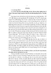 Các công trình đã công bố liên quan đến nội dung nghiên cứu của luận án