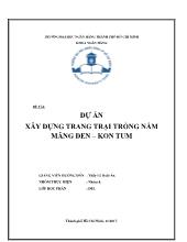 Đề tài Dự án xây dựng trang trại trồng nấm măng đen – Kon Tum