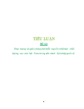 Đề tài Thực trạng và giải pháp phát triển nguồn nhân lực chất lượng cao của Việt Nam trong tiến trình hội nhập quốc tế