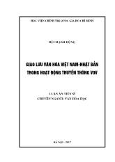 Giao lưu văn hóa Việt Nam-Nhật bản Trong hoạt động truyền thông VOV