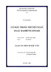 Luận án Cổ mẫu trong truyện ngắn isaac bashevis singer