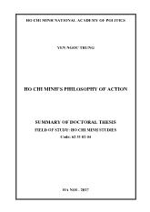 Luận án Ho Chi Minh’s philosophy of action
