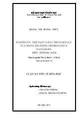 Luận án Nghiên cứu chế tạo và đặc trưng hóa lý của màng thụ động crom (III) chứa nanosilica trên thép mạ kẽm