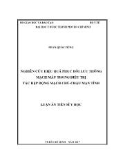 Luận án Nghiên cứu hiệu quả phục hồi lưu thông mạch máu trong điều trị tắc hẹp động mạch chủ - Chậu mạn tính
