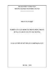 Luận án Nghiên cứu xác định tải trọng động thẳng đứng của đoàn xe lên mặt đường