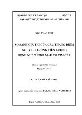 Luận án So sánh giá trị của các thang điểm nguy cơ trong tiên lượng bệnh nhân nhồi máu cơ tim cấp