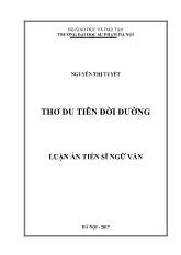 Luận án Thơ du tiên đời đường