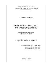 Phát triển trang trại ở vùng đông Nam Bộ