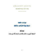 Quản trị học - Làm gì để tránh sai lầm khi ra quyết định?